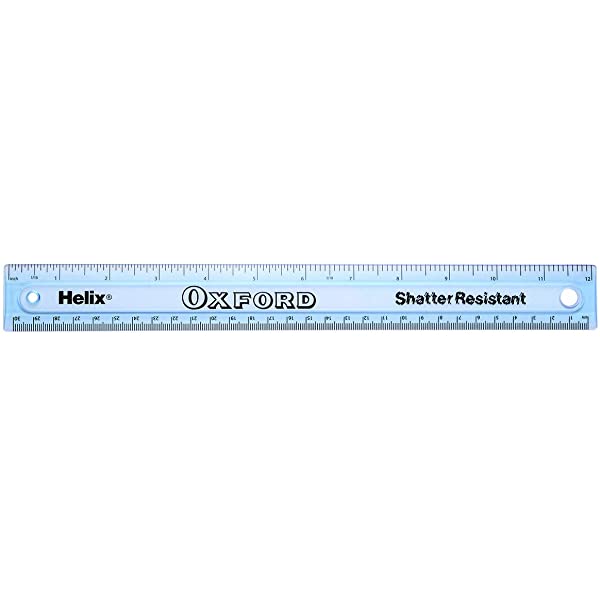 Ruler Oxford 12/30CM Shatter Resistant L16X
